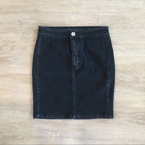 AE High Waisted Denim Mini Skirt